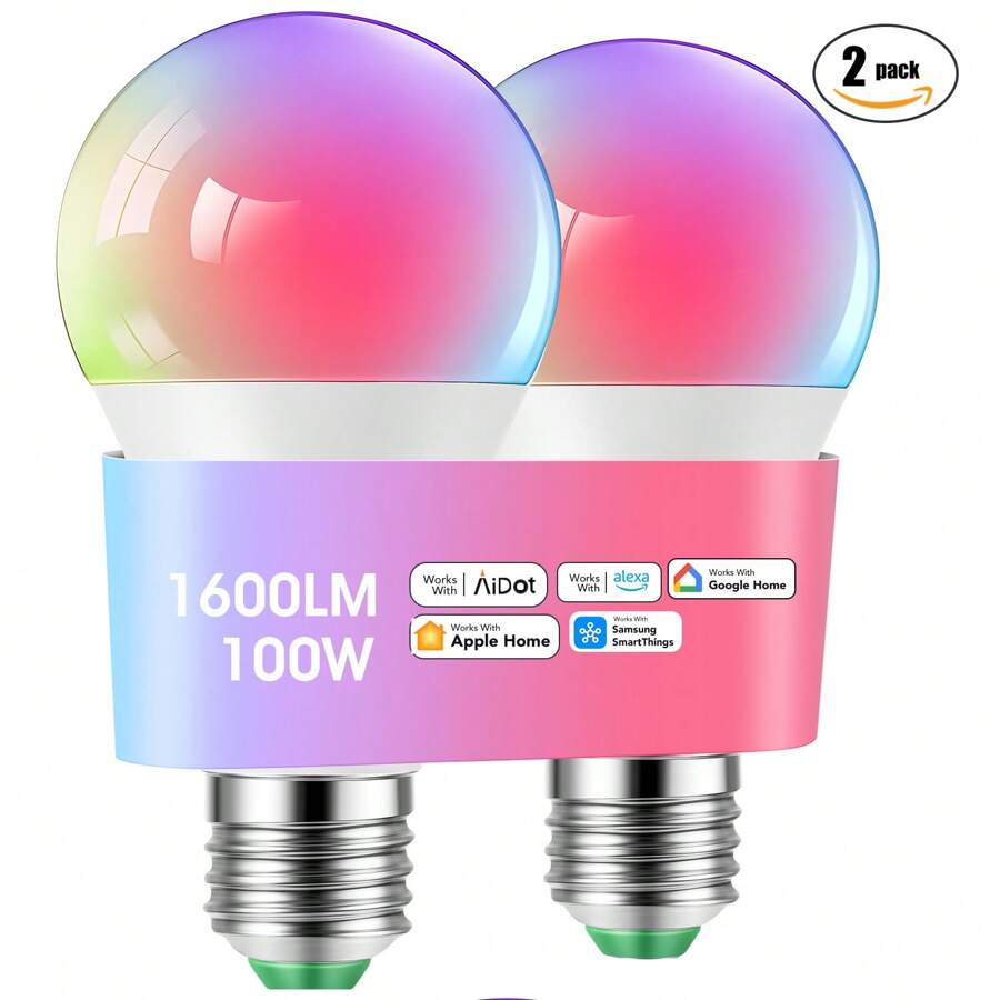 OYAJIA Bundle - 9W Bluetooth Smart LED Bulb A19 Wi-Fi And Bluetooth (Pack Of 2 ) - 3pcs - View 1