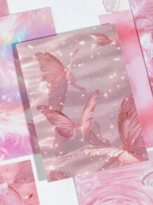 16 sztuk artystycznych naklejek brokatowych, materiały bazowe do dekoracji DIY do scrapbookingu/notesu/planera/laptopa/dziennika/ramki na zdjęcia/koperty/rzemiosła - kreatywne materiały do kolażu DIY