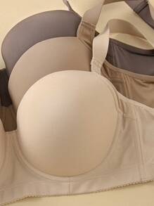 5件装大码无缝文胸，光滑简约提拉支撑文胸