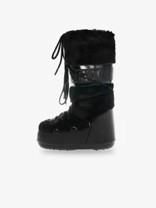 Moon Boot ICON FAUX FUR - Black - View 6
