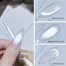 MISS SHAKA 10ml 黑玻璃猫磁性凝胶指甲油朋克风格美甲修甲油半永久性凝胶适合冬季美甲用品圣诞指甲