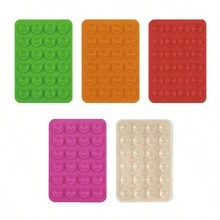 5pcs Silicone Phone Grip, Suction Cup Phone Holder, Hands-Free Phone Handle, Ring Holder Compatible With IPhone And Android - Multicolor - View 38