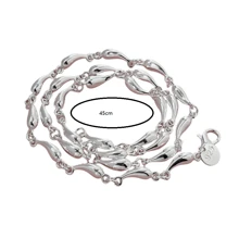 Collar de plata de ley 925, collar de lujo, regalo de joyería elegante, para uso diario