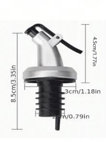 1pc Home Glass Oil Dispenser Bottle, Vinegar Liquid Seasoning Storage Container, Suitable For Cooking, Baking, Salad, Grilling, Kitchen Oil Dispenser Storage Container, Kitchen Utensils