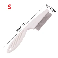 1 pièce Peigne de toilettage pour chien en acier inoxydable long avec brossage enlevage des poils épais et brossage de 19 cm, peigne de démêlage pour toilettage des chats et des chiens pour animaux aux poils hirsutes, élimine doucement le sous-poil desserré et la puce.