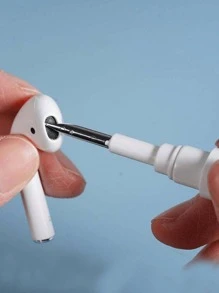 Headphone Cleaning Brush, Bluetooth Earbud Cleaning Pen, Portable 3-In-1 Wireless Headphone Case Cleaning Tool Kit, Portable Cleaning Brush For Bluetooth Headphones, Headphone Charging Cases, Cell Phones, Keyboards, Cameras And Laptops