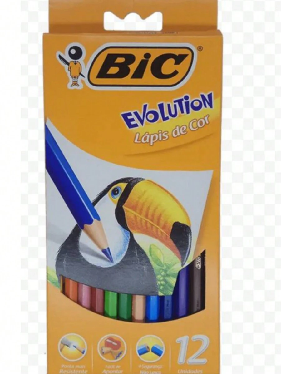 Bic Evolution Colored Pencil 12 Colors Plus 4 Black Bic Pencils - Multicolor - View 1