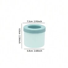 1PC Blue Silicone Ice Mold, Cylindrical Ice Tray, Silicone Ice Tray, Ice Cup Ice Storage Box, Mini Cup Ice Bucket Ice Box, Small Ice Cup And Cylinder Easy Release Ice Mold, Kitchen Tools