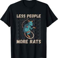 Less People More Rats Rodent Rat Lover Rat Lover Rat T-Shirt