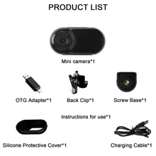 1080P 迷你摄像机 高清屏幕 户外运动摄像机 录像机 自行车运动 DV 行车记录仪 适用于汽车 自行车拇指摄像机