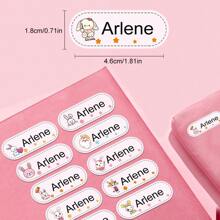Pieces Of Personalized Customized Clothing Name Stickers Can Be Ironed On Clothes And Washed On Labels, Suitable For School Student Uniforms, Bed Sheets, Hats, Shoes, Backpacks