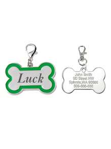 1 Ciondolo personalizzato per cani, ciondolo con nome personalizzato per gatti, cani, cuccioli e animali domestici, accessorio per collare, ciondolo a forma di osso con glitter, regalo perfetto per il tuo animale domestico, ornamentale, paillettes, stile semplice, carino, moda, colori unici, decorazione natalizia personalizzata, medagliette personalizzate con nome/ID per cani, idea regalo ideale per lui, lei, famiglia, amici, amanti degli animali domestici, per anniversari, compleanni, Natale, inaugurazione di una casa, autunno/inverno