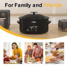 Sunvivi Electric Turkey Rotisseries And Roasters Oven With Visible Glass Lid, Black - Black - View 3