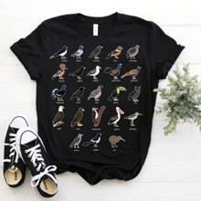 Type Of Breed Birds T-Shirt, Bird Nerd Watching Birdwatching Watcher Gift, Birding Lover Present, Ornithologist, Study Birdie Birder Clothes