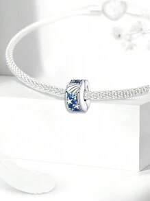 Winglove 1PC 925 Sterling Silver Cartoon Girl With Heart Pendant Charm Pendant Ball Suitable For Bracelets DIY Women's Jewelry - Starfish  Buckle - View 3