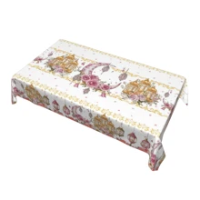 1 pieza Mantel con Temática, Impermeable y a Prueba de Aceite, de Poliéster Lavable con Estampado, Adecuado para Decoración de Cocina o Mesa de Comedor al Aire Libre - Multicolor - Ver 7