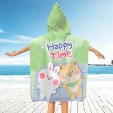 Toallas con capucha para la playa - Toalla de baño para niños pequeños, toalla de playa tipo poncho para niñas, de secado rápido, suave y ligero, con diseños de sirenas, pandas, flores, unicornios, flamencos, flores, palmeras y arcoíris, ideal para bodas de verano, decoración del baño y vuelta al colegio