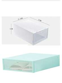 Plastik Schuhbox Schlafsaal Schuhlagerung Zuhause Tür einfaches Schuhgestell platzsparende Schuhkabinett Lagerbox transparent