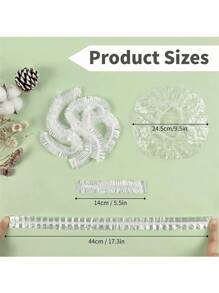 50pcs Non-Tear Transparent Disposable Shower Cap, Waterproof Hair Conditioning Treatment Cap Suitable For Bathing, Hair Oil, Hair Masks - Multicolor - View 5