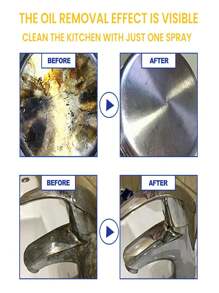 多功能厨房油脂清洁剂，适用于厨房炉灶和厨房用具，强力清洁重油污