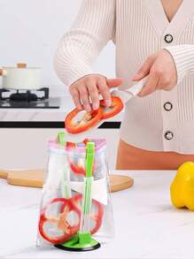 Older,Plastic Bag Holder Stand,Baggy Rack Holder For Food Prep ,Food Prep Bag/Plastic Freezer Bag Holder, Meal Planning/Prep Bag Holders, More Convenient For Packing And Packaging Food, Fruits, Food, Salads, Etc., Suitable For Daily Use, Homes, Kitchens