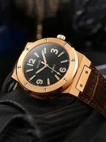 Reloj de negocios de lujo casual con correa premium para niño, caja de aleación