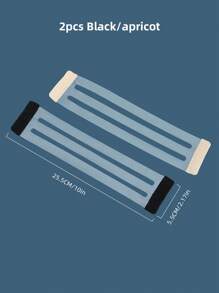 2 件装女士胸罩延长带，带超长 3 个挂钩弹性面料胸罩肩带延长内衣配件身体护理，适用于旅行、运动、户外、腰带 - 彩色 - 查看 4