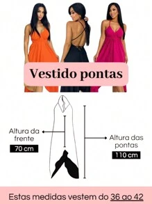 Women's Short Wrap Dress With Straps - Pink - View 7