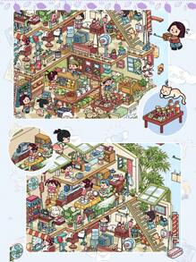 1片装DIY超大立体风景贴纸贴画小众减压趣味手账贴纸 返校节学校用品