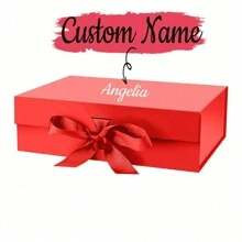 Personalized Gift Box With Lids Magnetic Custom Christmas Gift Box With Lid And Ribbon For Presents, Thank You Groom Gift Box, Wedding Gift Box, Bridesmaid Gift Box, Self Care Gift Box, For Christmas, Mother's Day, Birthdays, Bridal Gifts, Weddings Wraps Gifts, Ornamental, Reusable, Multi-Functional, Seal, Stylish, Exquisite, High-Quality, Cute, Adorable,Chic Design - Multicolor - View 16