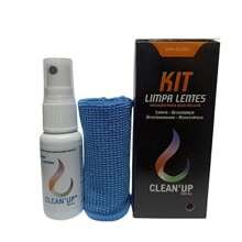 Kit de Limpa Lentes com Flanela Mágica Limpeza de Telas Celular Tv Notebook Relógio Monitor