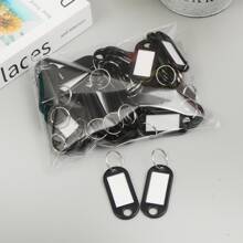 10/30/50Pcs Random Color Key Tags With Labels Plastic Prevent Missing Key Identifiers Luggage Bag Accessories Car Accessories Bag Charm School Cute Goth Y2k - Multicolor - View 5