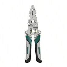 1pc Foldable Wire Stripper, 8.07 Inches, New Model, Industrial Grade, Multi-Functional Strippers For Electricians, Peeling, Separating, Shaving, Coiling, Crimping, Cutting Wire, Screw Tightening With Pulley Design, For Circuit Repair