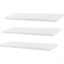3Pcs Floating Shelves 80cm Shelves For Wall Decorative Wood Wall White Shelves Screw Mounted For Bathroom Kitchen Living Room BedroomRoom Decor - White - View 9