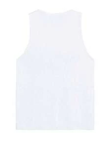 White Racerback Tank Top For Women, Loose Fit, American Sweet & Spicy Design, Stylish Sleeveless T-Shirt, Summer