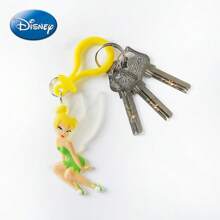1PC Disney Officially Licensed Tinker Bell  Keychain Cute Decorative Keyring For Car Keys Bags Clothes Keychain Accessory Perfect Birthday Holiday Gift For Disney Fans And Family Friends - Multicolor - View 3
