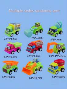 5pcs/10pcs Cars Model Toy Mini Sheet Car Set Rebound Car Metal Cars Toys For Birthday Gift (Random)Kids Toy Car,Vehicle,Toy Trucks,Boys Toys>,Toy Car Truck, Party Favors,Back To School - Multicolor - View 7