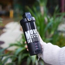 1 个 27 盎司/800 毫升摇摇杯经典环形钩和防漏、秤、小型不锈钢搅拌器、洗碗机安全运动健身蛋白粉混合杯露营杯水瓶咖啡杯大号运动摇杯，带搅拌球，用于蛋白粉奶昔饮料混合，运动水瓶，适用于健身房、学校操场工作等 - 彩色 - 查看 8