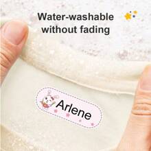 Pieces Of Personalized Customized Clothing Name Stickers Can Be Ironed On Clothes And Washed On Labels, Suitable For School Student Uniforms, Bed Sheets, Hats, Shoes, Backpacks