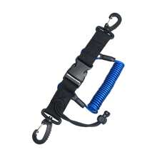 1 Stück Anti-Verlust Federspann-Ködergreifer Schlaufe mit guter Elastizität, geeignet für Bergsteigen, Unfallseil, passend für Tauchen, Surfen (33cm)