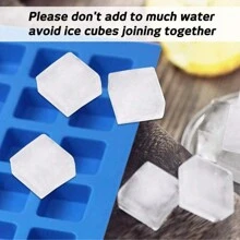 126 腔方形硅胶模具迷你奶酪模具硬糖巧克力软糖焦糖冰块果冻烘焙模具冰块托盘冰块冰块柔软冰块模具冰块模具 - 彩色 - 查看 3