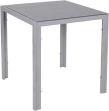 Glass Table And Chairs Set 2, 75cm Square Table With 2 Faux Leather High Back Chairs Modern Dining Room Sets For Home Kitchen Office - Grey - View 5