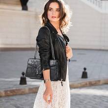 Crossbody Bags For Women - Snake Printed Clutch Purses Leather Chain Shoulder Bags Evening Handbags - Snake White - View 7