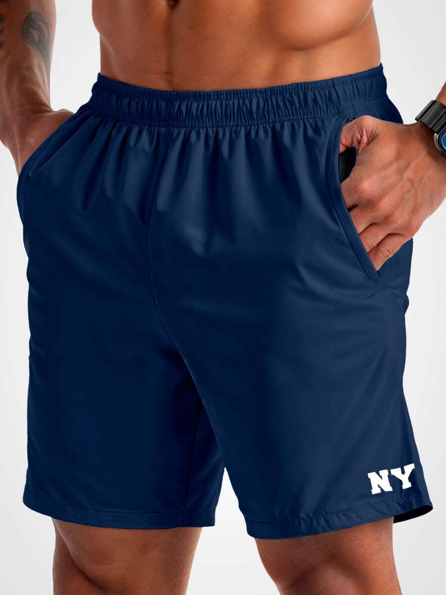 Men Shorts - 藍色 - 查看 1