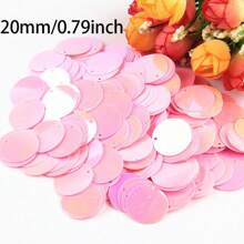 AB Pink Flower Paillettes Sequin 3mm-30mm Flat Round PVC Sequins Embroidery Craft Paillette For DIY Needlework Sewing Garment Jewelry Making Lentejuelas Coser - 20 Grams - View 5