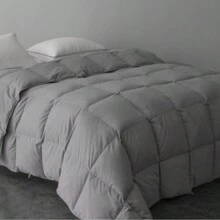 All-Season Down Alternative Comforter - Plush Duvet Insert With Box Stitching And Soft Fiberfill - 灰色 - 查看 2