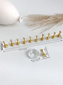 Manicure Decorations Including 3D Crystal Diamond Bases, Acrylic Rectangular & Wavy Bases And 11pcs Golden Nail Tips, Resin Crystal Beads, Rhinestones, Vintage/K-Style Laser Flower Decals For DIY, Home, Outdoors, Perfect For Women, Moms, Sisters, Wives, Girlfriends, Wedding, Nail Salon, Valentine's Day