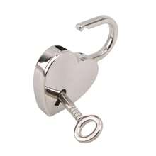 Vintage Mini Personalized Heart-Shaped Padlock With Key, Travel Luggage, Diary, Cabinet, Couple Lock Set