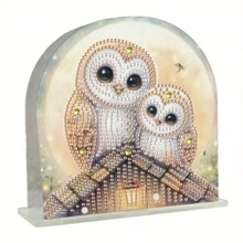 1pc/Set DIY Animals Diamond Art Tissue Holder -Owls, Bird, Chicken Pattern Designs Crystal Rhinestones Diamond Painting Napkin Holder Size