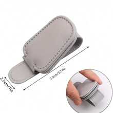 Étui à lunettes multifonctionnel pour voiture, clip magnétique pour lunettes de soleil, clip pour ticket